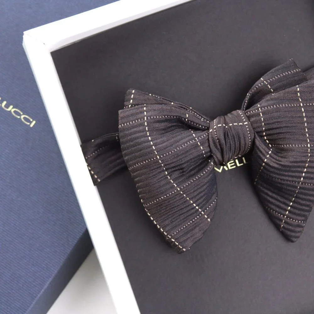 Men's Self-tied Bow Tie Big Butterfly Bow‎ tie 100%silk Textured S715